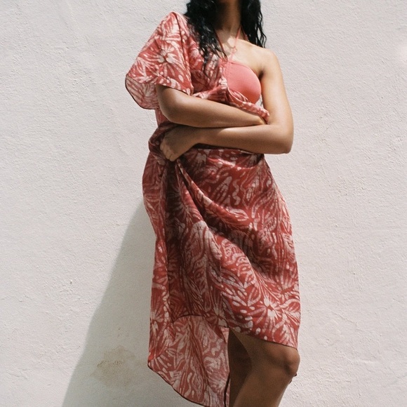 Zara Ramie Kaftan Dress - Picture 3 of 8